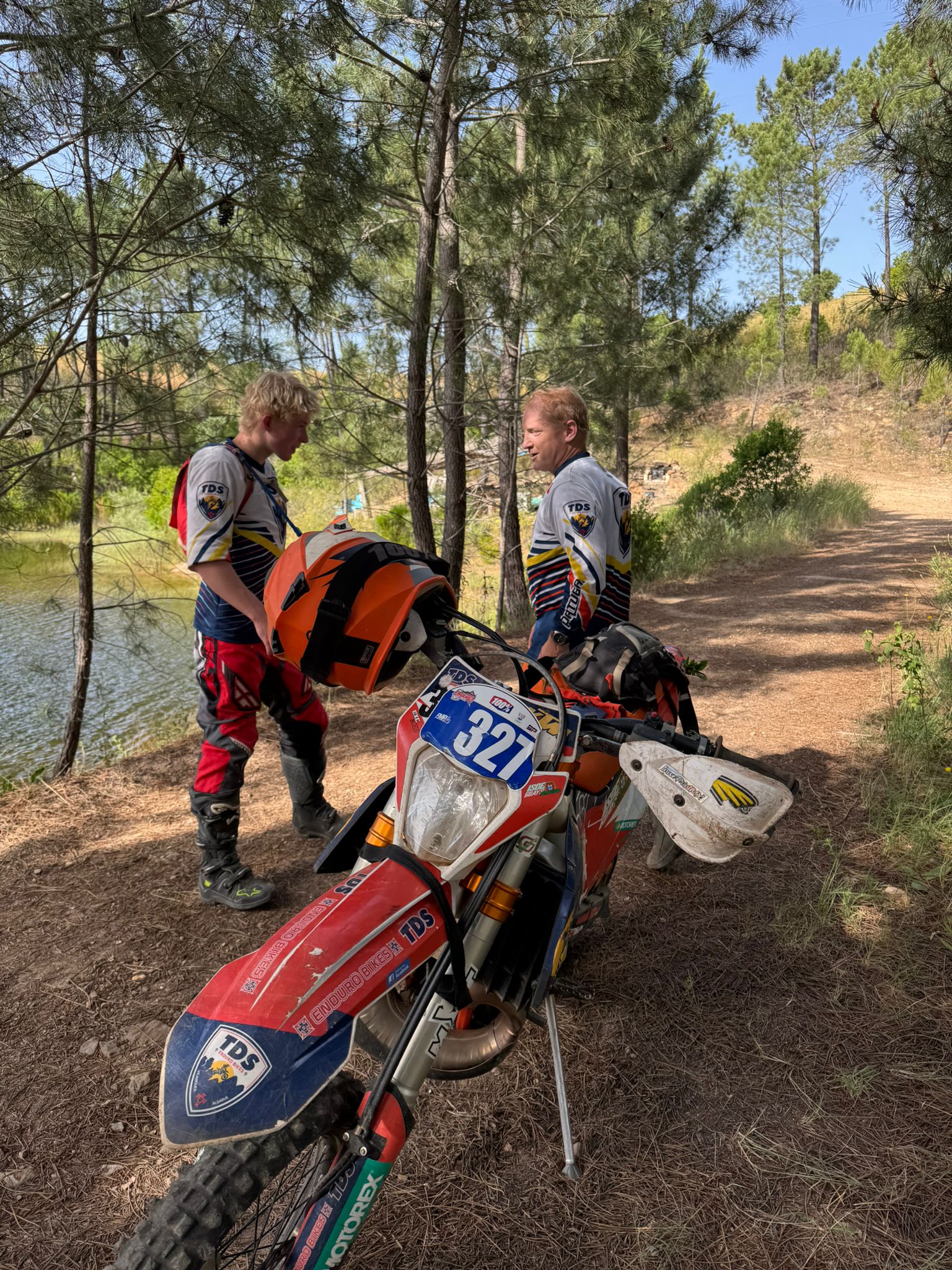 American Father and Son Riding Enduro with TDS Enduro Portugal